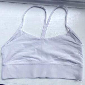 Lululemon Flow Y Bra. White. Size 10
